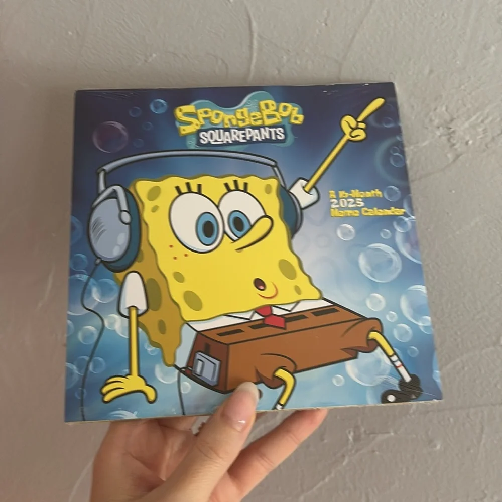 SpongeBob Squarepants 16-Month 2025 Meme Calendar New Unopened